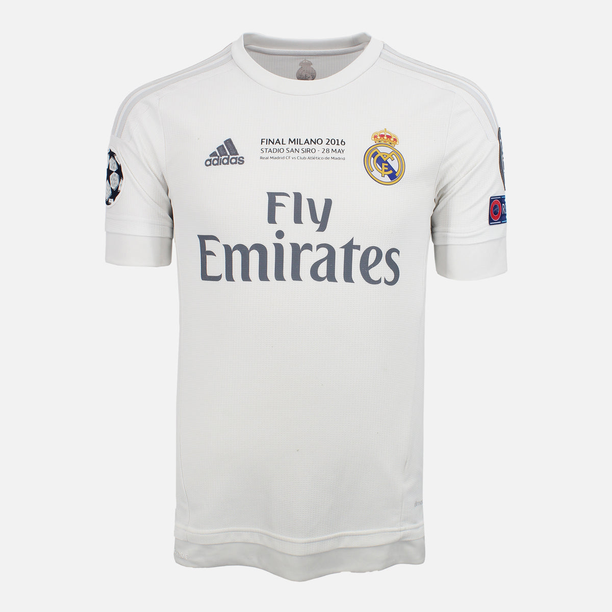 2016 Real Madrid Home Shirt Ronaldo 7 CL Final [Excellent] — Verified official Real Madrid shirt, condition graded | The Vault