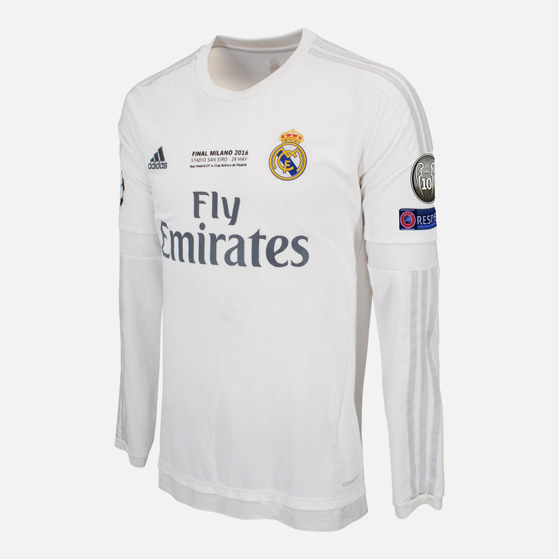 2016 Real Madrid Home Shirt Ronaldo 7 long sleeve CL Final [Good] XL