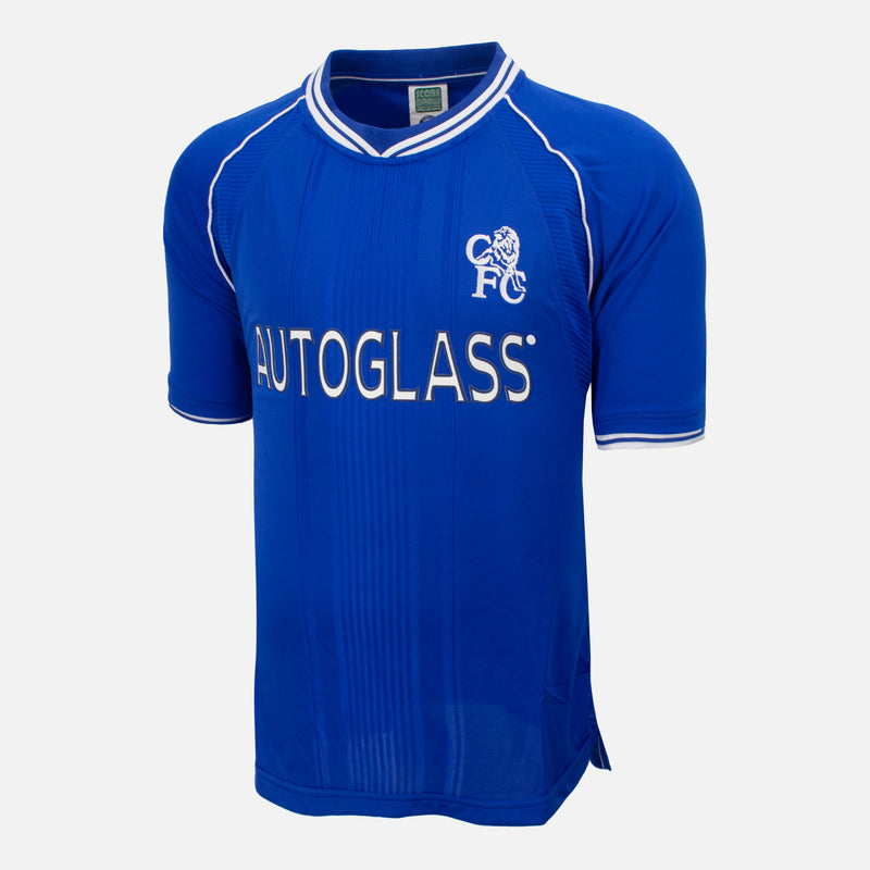 Joe Cole Signed Chelsea Shirt Blue Retro Home [10]
