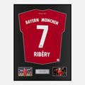 Framed Franck Ribery Signed Bayern Munich Shirt Home 2017-18 [Classic]