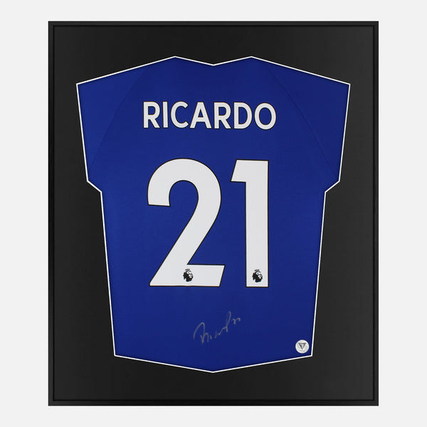 Framed Ricardo Pereira Signed Leicester City Shirt [Mini]