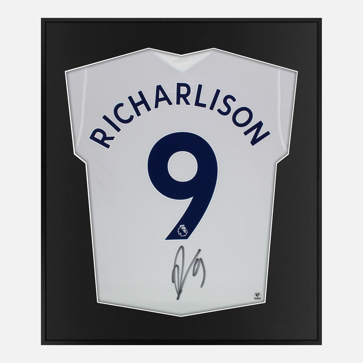 Framed Richarlison Signed Shirt, Tottenham Hotspur Home [Lite] — Authentic signature with NFC and COA | The Vault