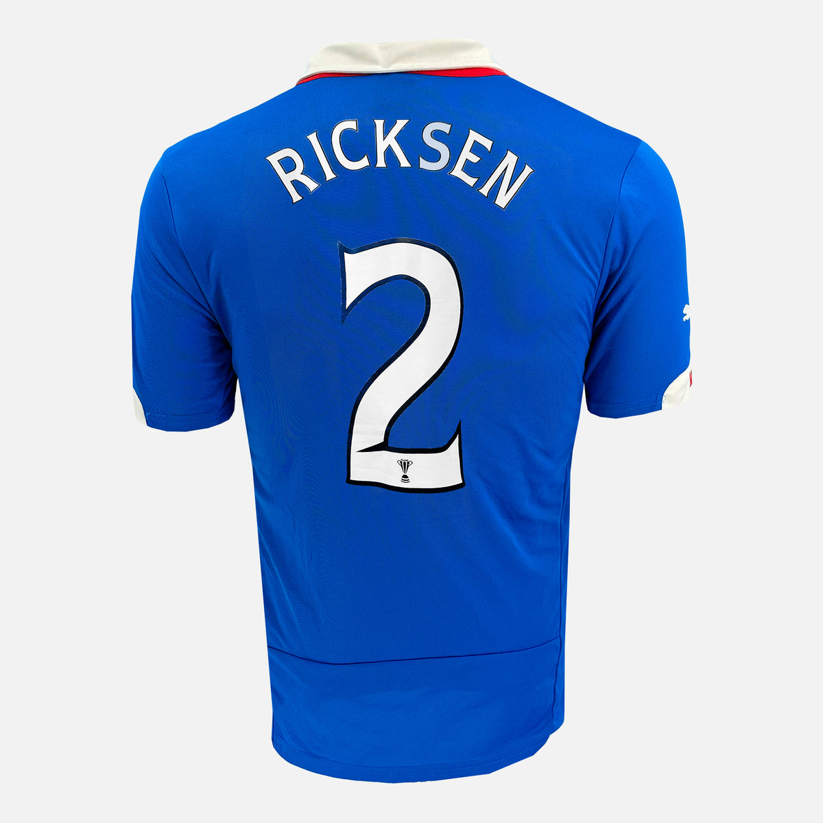 2014-15 Rangers Home Shirt Ricksen 2 [Perfect] S — Verified official Rangers shirt, condition graded | The Vault