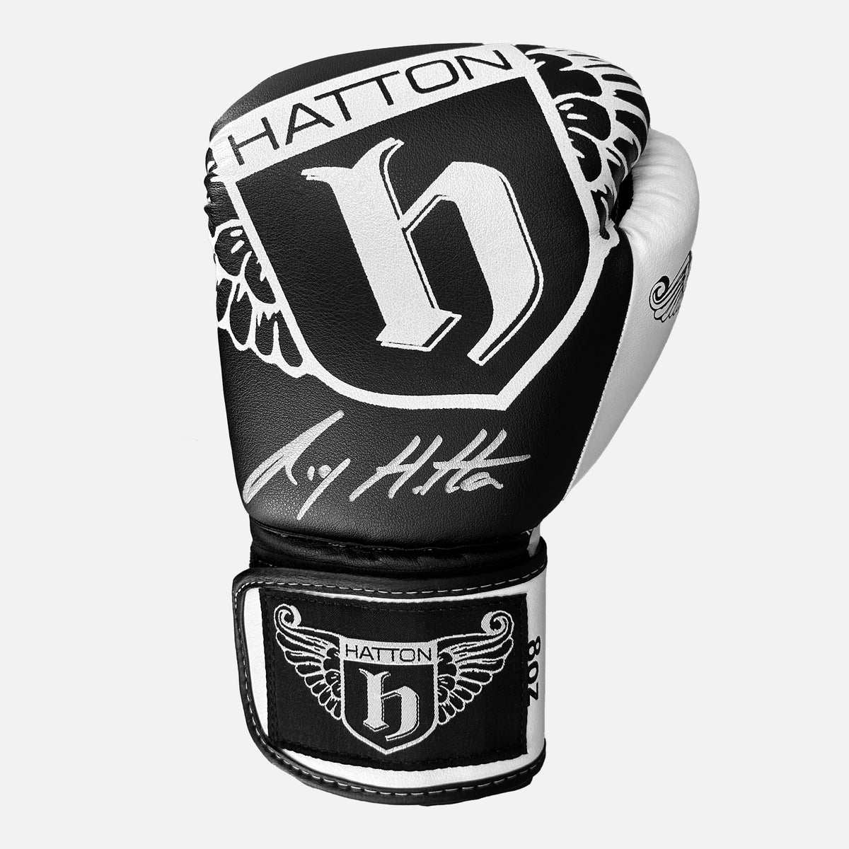 Ricky Hatton Signed Black Boxing Glove [Hatton] — Signed glove care and display | The Vault