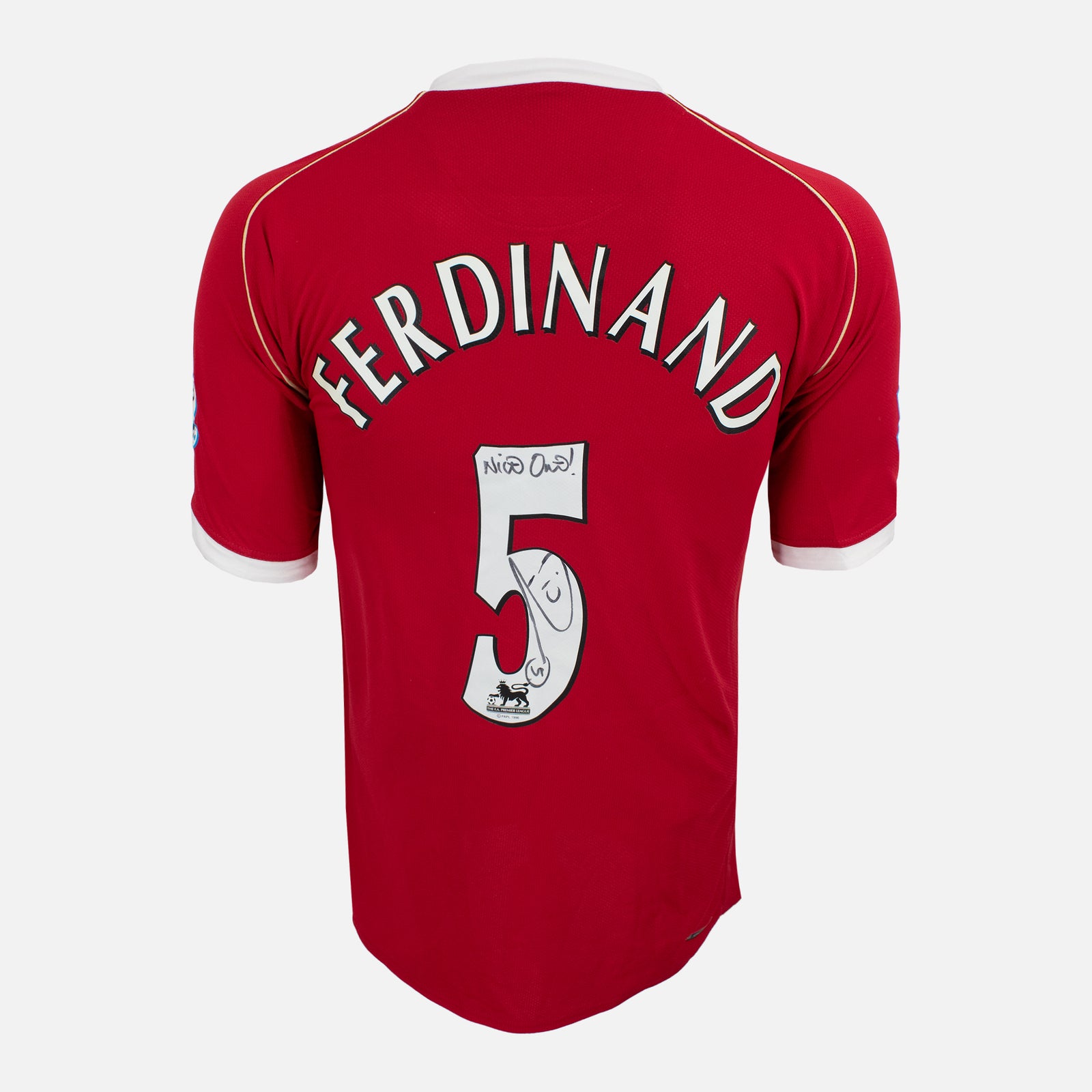 Nike Manchester United Ferdinand 5 シャツ Manchester United 2009 - 2010 Home football Nike long sleeve