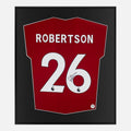 Framed Andrew Robertson Signed Shirt, Liverpool Home [Lite]
