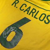 Roberto Carlos Signed Brazil Shirt 1998-00 Home [6]