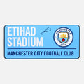 Rodri Signed Stadium Sign Blue Manchester City
