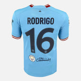 2023 Manchester City Home Shirt Rodrigo 16 Istanbul Final Treble [Perfect] M