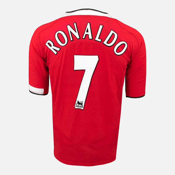2004-06 Manchester United Home Shirt Ronaldo 7 [Perfect] L