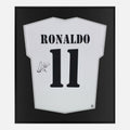 Framed Ronaldo Signed Shirt, Real Madrid, 11 [Lite]