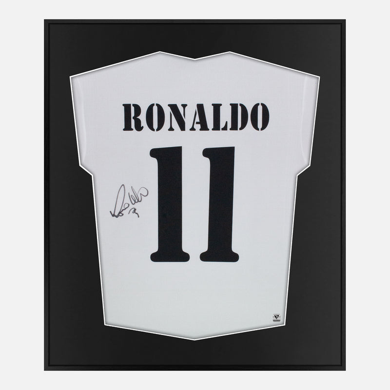 Framed Ronaldo Signed Shirt, Real Madrid, 11 [Mini]