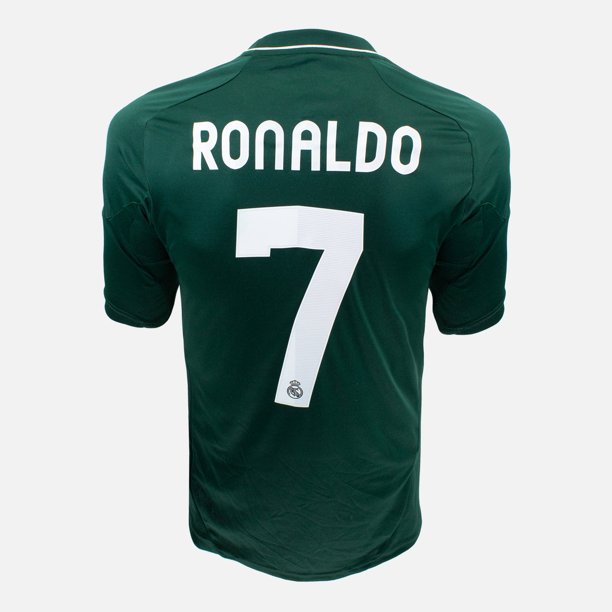 2012-13 Real Madrid Away Shirt Ronaldo 7 Green [New] S — Original and official Real Madrid shirt, brand new with tags | The Vault