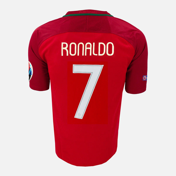 Portugal Home Shirt Ronaldo 7 Euro 2016 Final Winners [New] S