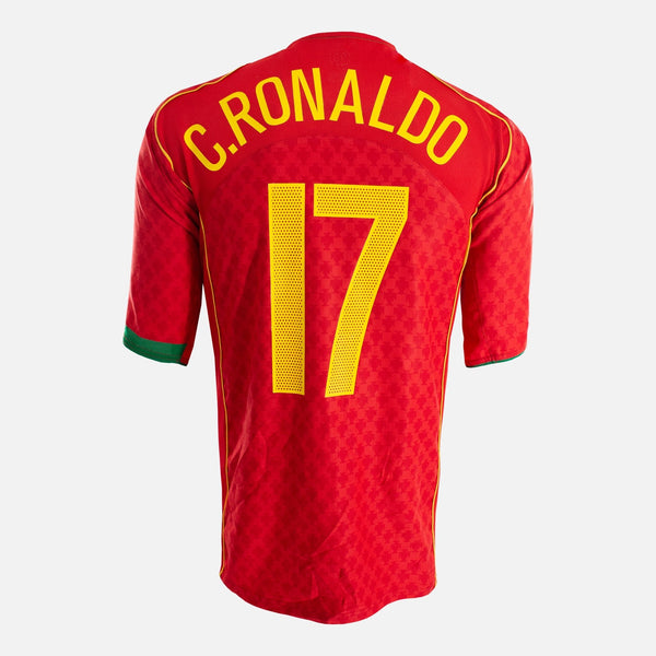 C.Ronaldo 17 Portugal 2004 Home Shirt