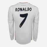 2014 Real Madrid Home Shirt Ronaldo 7 long sleeve CL Final [Excellent] M