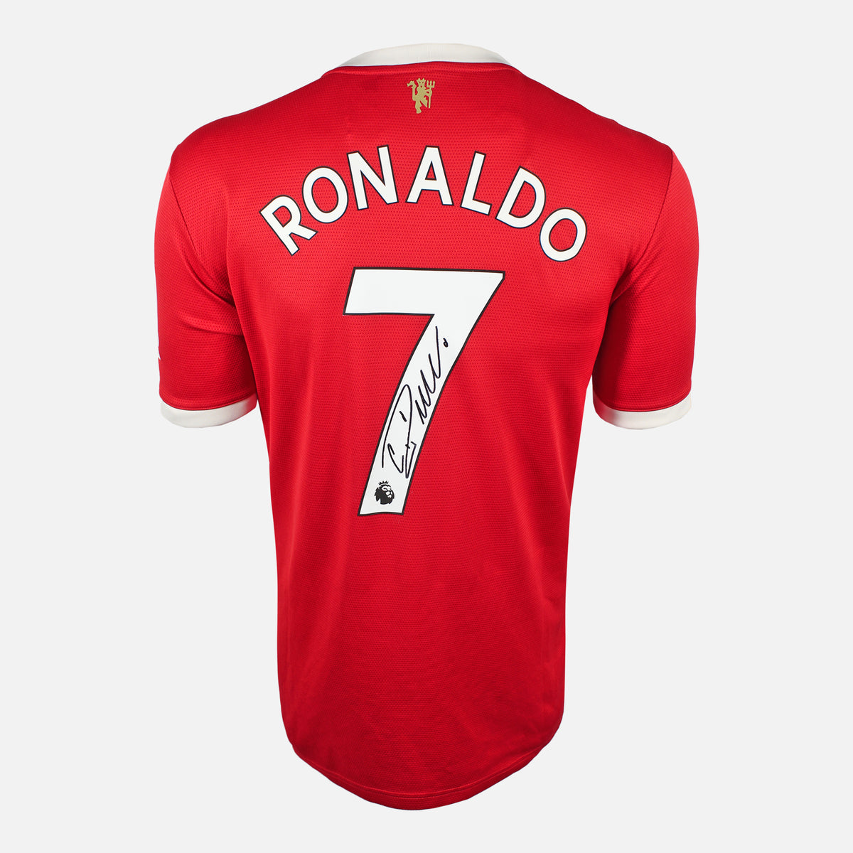 Cristiano Ronaldo Signed Manchester United Shirt 2021-22 Home [7] — Manchester United signed shirt from the 2021 to 2022 season | The Vault