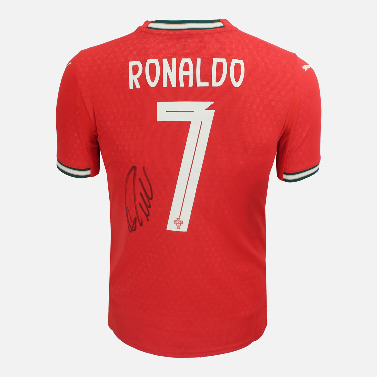 Cristiano Ronaldo Signed Portugal Shirt 2025 Home [7] — Official Portugal shirt signed by Cristiano Ronaldo | The Vault