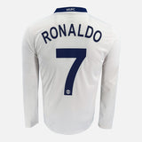 2008-09 Manchester United Away Shirt Ronaldo 7 Long sleeve [Perfect] S