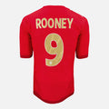 2006-08 England Away Shirt Rooney 9 [Perfect] L