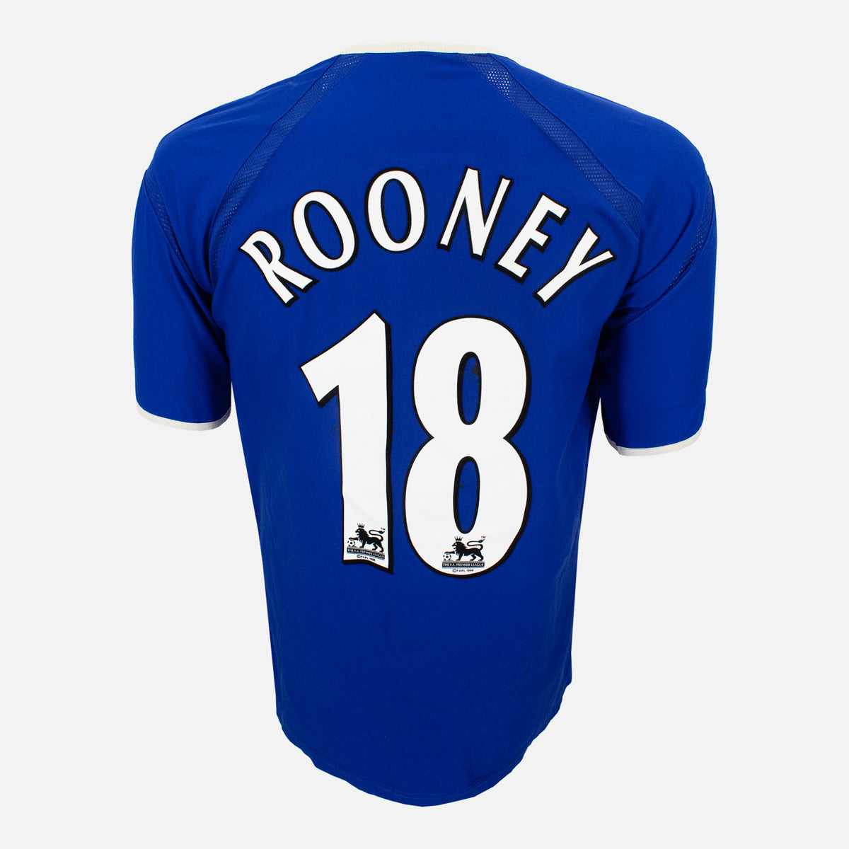 2003-04 Everton Home Shirt Rooney 18 [Good] L — Verified official Everton shirt, condition graded | The Vault