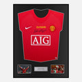Framed Wayne Rooney Signed Manchester United Shirt 2008 Moscow [Classic]