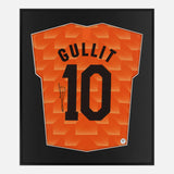 Framed Ruud Gullit Signed Shirt, Netherlands 1988 Euro Winners [Lite]