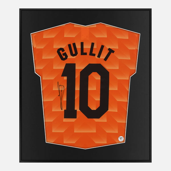 Framed Ruud Gullit Signed Shirt, Netherlands 1988 Euro Winners [Lite]