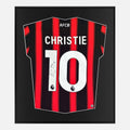 Framed Christie Signed AFC Bournemouth Shirt, Home [Lite]
