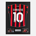 Framed Ryan Christie Signed Bournemouth Shirt Home 2023-24 [Classic]