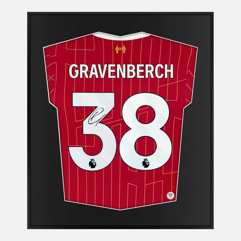 Framed Ryan Gravenberch Signed Liverpool Shirt | Lite