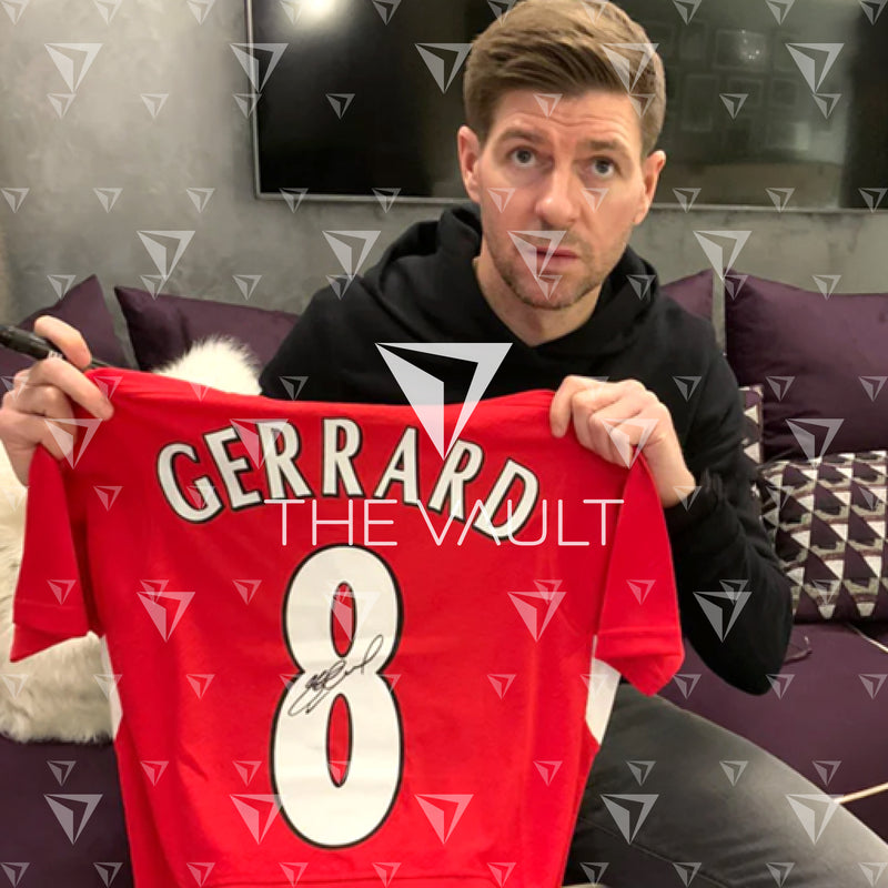 Steven Gerrard Signed Liverpool Shirt 2005 Istanbul Final Home [8]