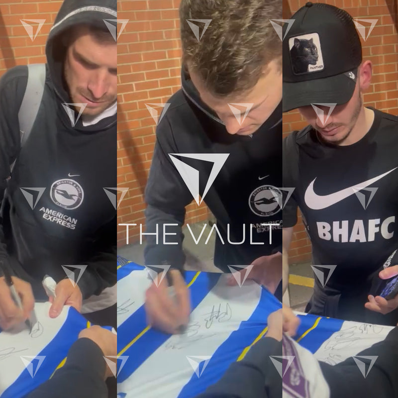 Squad Signed Brighton & Hove Albion Shirt 2022-23 Home [15 Autographs]