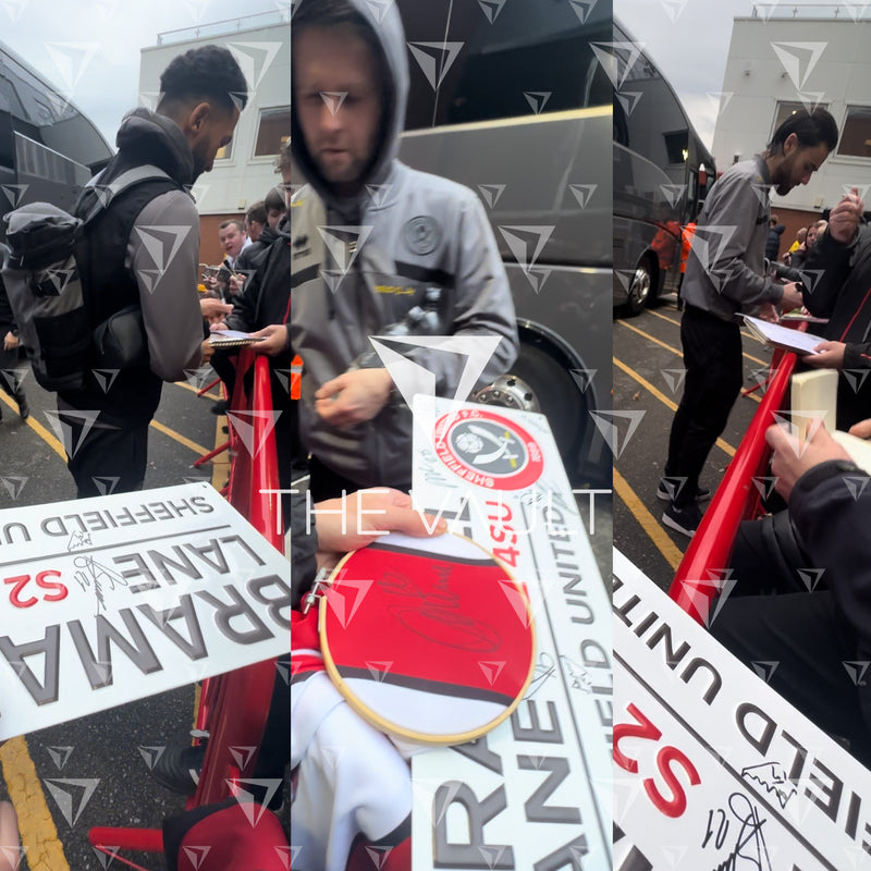 Sheffield United Squad Signed Stadium Sign [18 Autographs]