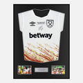 Framed Said Benrahma Signed West Ham Shirt 2023 Conference Final [Classic]