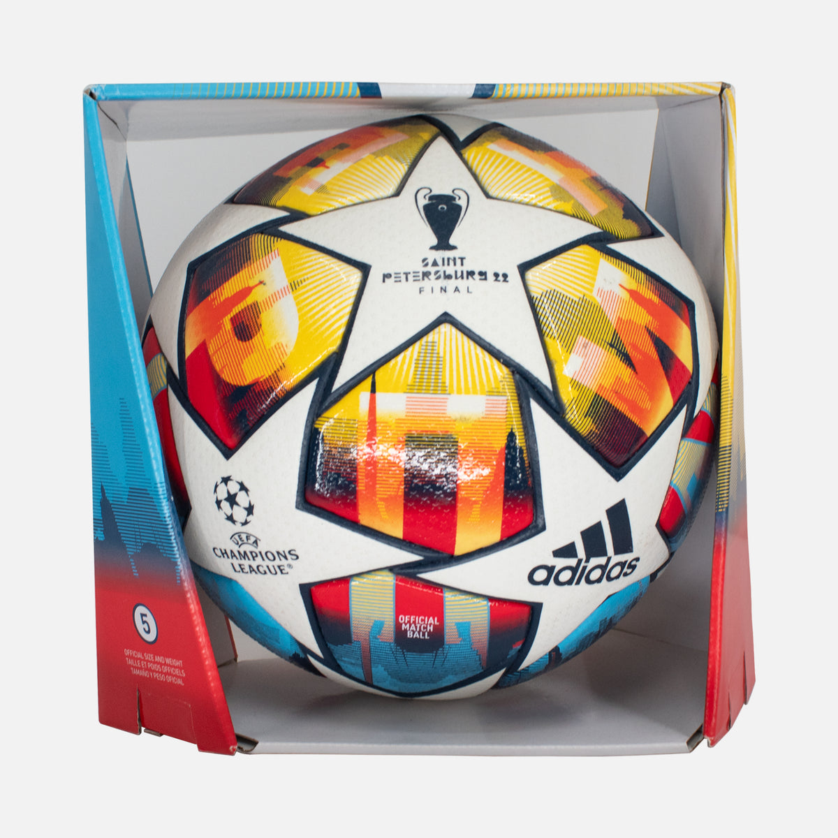 Adidas Champions League Ball 2021-22 Saint Petersburg Final [New] — Ready to collect or play, licensed football made by Adidas | The Vault