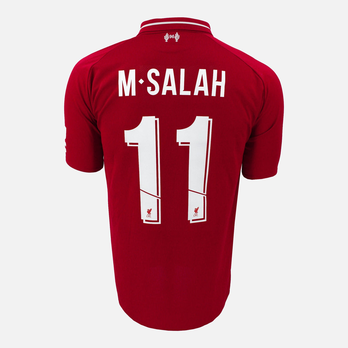 2018-19 Liverpool Home Shirt Salah 11 [Excellent] S — Verified official Liverpool shirt, condition graded | The Vault