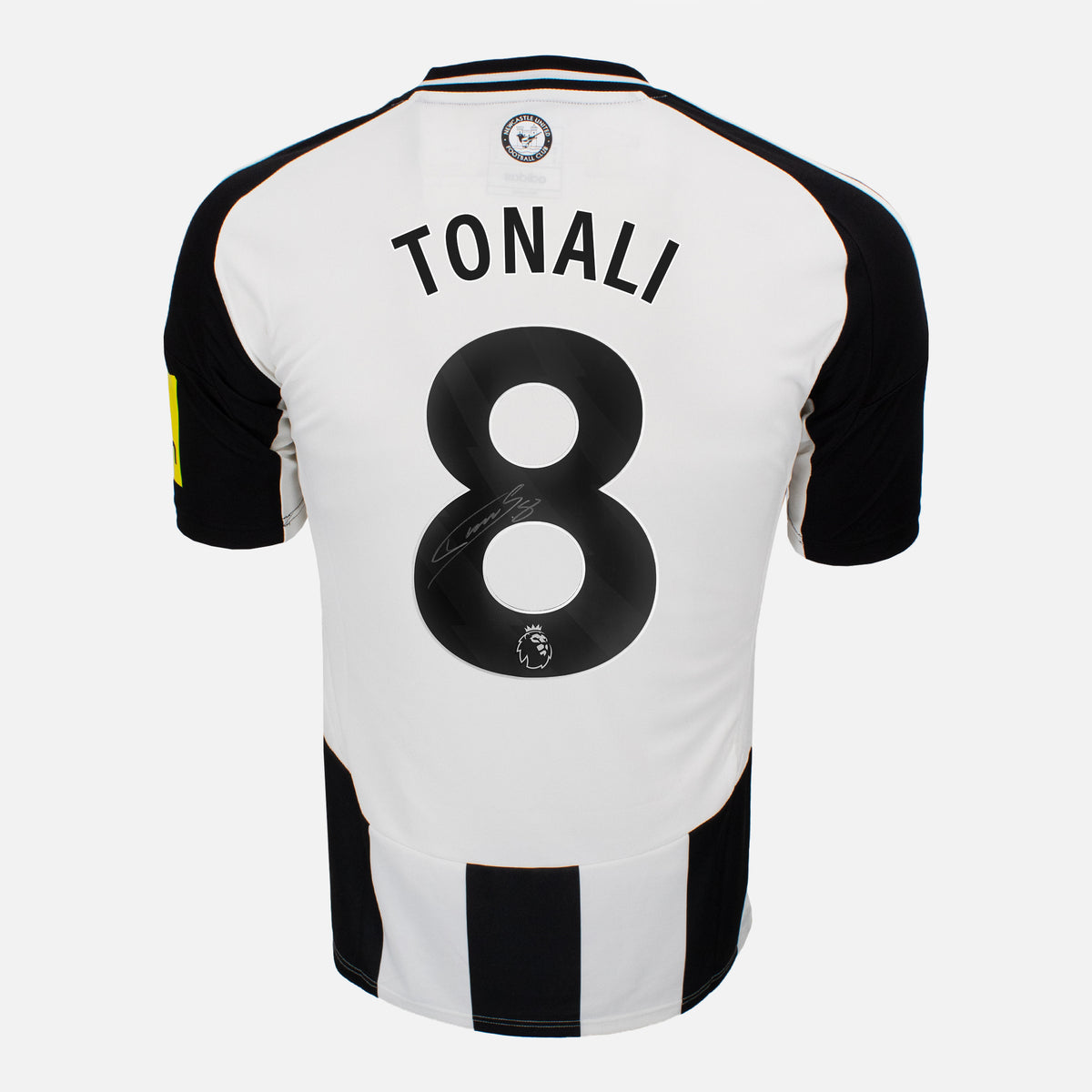 Sandro Tonali Signed Newcastle United Shirt 2024-25 Home [8] — Newcastle United signed shirt from the 2024 to 2025 season | The Vault