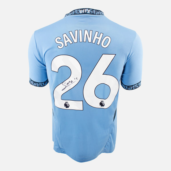 Savinho Signed Manchester City Shirt 2024-15 Home [26]