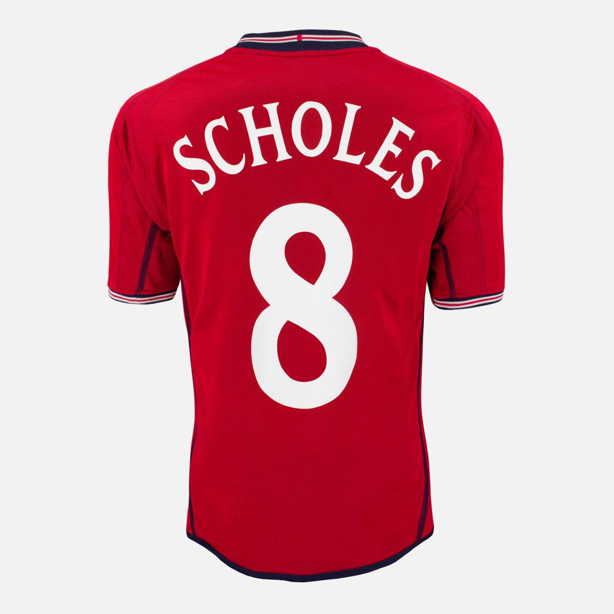 2002-04 England Away Shirt Scholes 8 [Perfect] S — Verified official England shirt, condition graded | The Vault