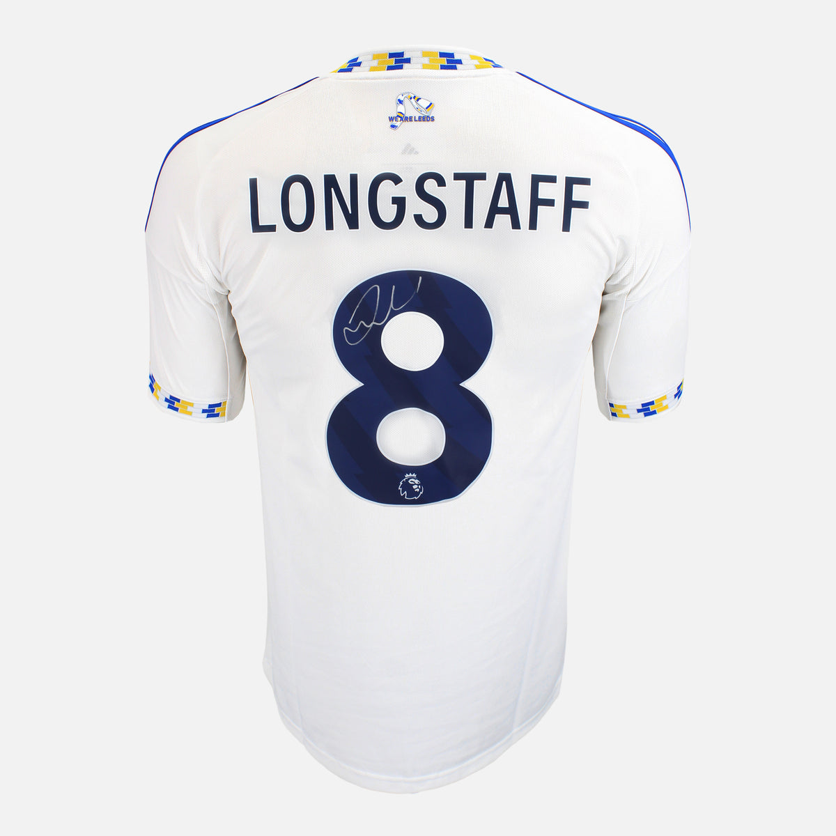 Sean Longstaff Signed Leeds United Shirt 2025-26 Home [8] — Official Leeds United shirt signed by Sean Longstaff | The Vault
