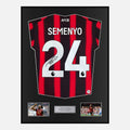 Framed Antoine Semenyo Signed Bournemouth Shirt Home 2023-24 [Classic]