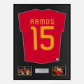 Framed Sergio Ramos Signed Spain Shirt 2010 World Cup [Classic]