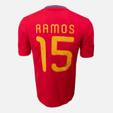 Framed Ramos Signed Shirt, Spain World Cup Winners [Mini]