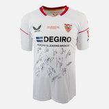 Framed Squad Signed Sevilla Shirt 2023 Europa League Winners [Modern]