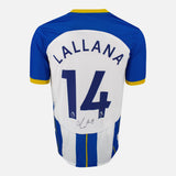 Framed Adam Lallana Signed Brighton Shirt Home 2022-23 [Modern]