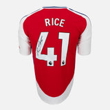 Declan Rice Signed Arsenal Shirt 2023-24 Home [41]