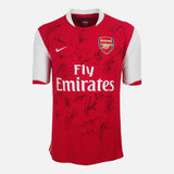 Framed Squad Signed Arsenal Shirt 2006-08 Home [Classic]