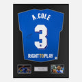 Framed Ashley Cole Signed Chelsea Shirt 2012 CL Winners [Classic]