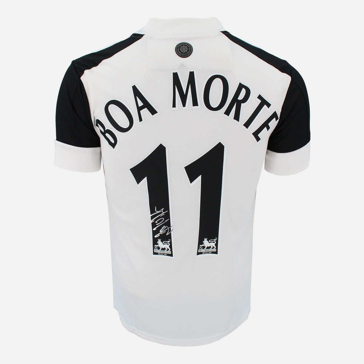 Luís Boa Morte Signed Fulham Shirt Home [11] — Fulham signed shirt from the 2020 to 2021 season | The Vault
